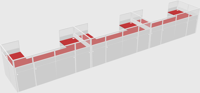 Cabine en u