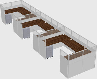 Cabine en u