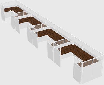 Cabine en u