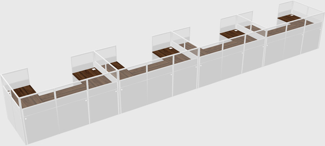 Cabine en u
