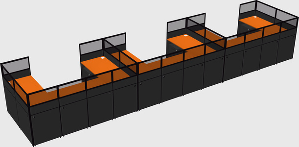 Cabine en u