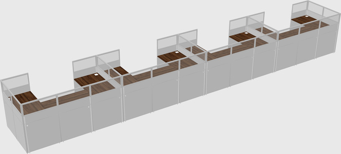 Cabine en u