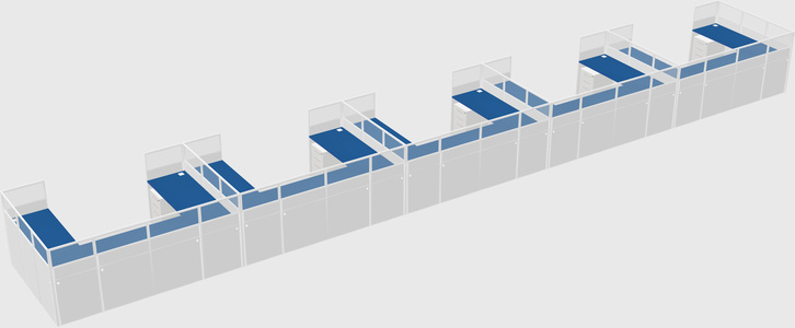 Cabine en u