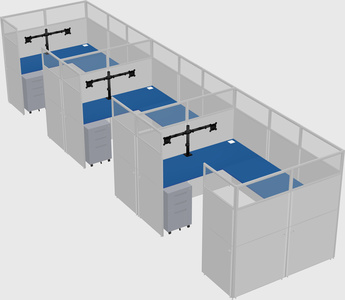 Cabine en u