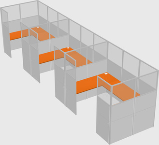 Cabine en u