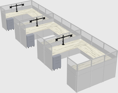 Cabine en u