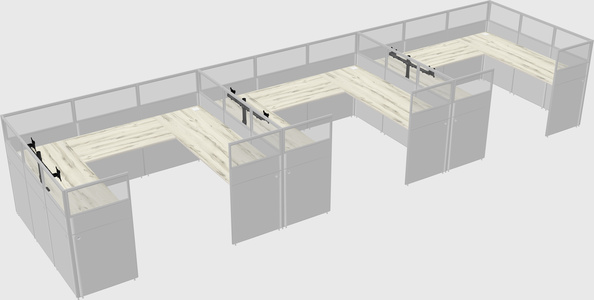 Cabine en u