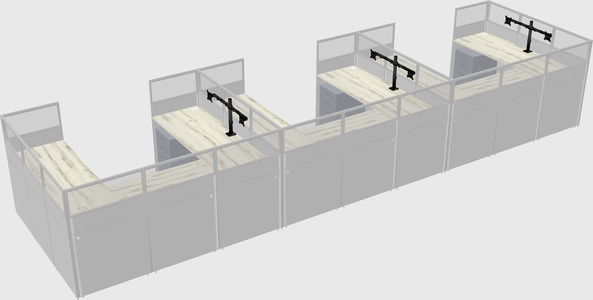 Cabine en u