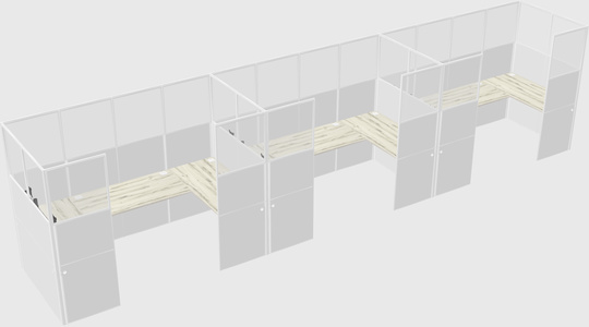 Cabine en u