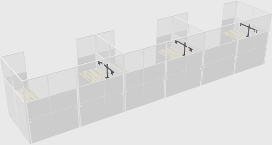 Cabine en u
