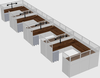 Cabine en u