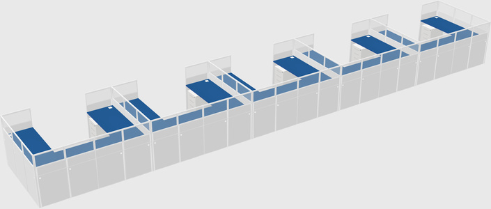 Cabine en u