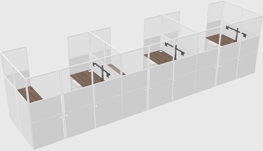 Cabine en u