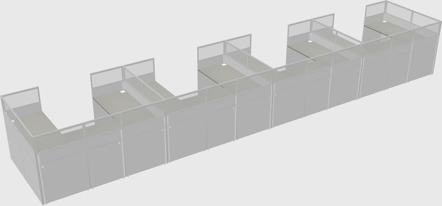 Cabine en u