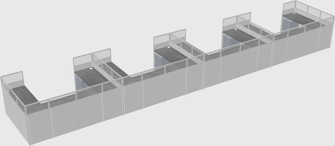 Cabine en u