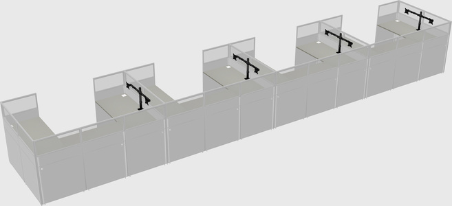 Cabine en u