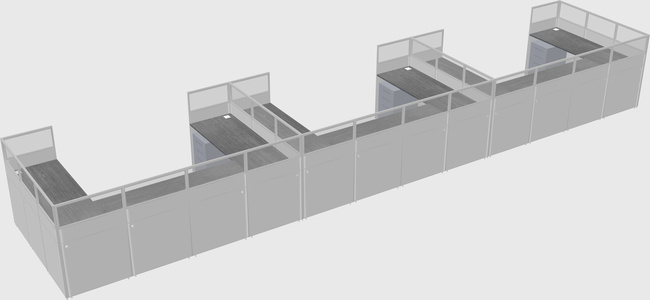 Cabine en u
