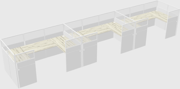 Cabine en u