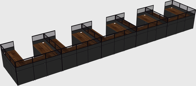 Cabine en u