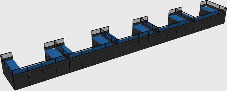 Cabine en u