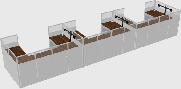 Cabine en u