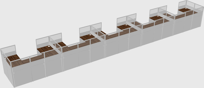 Cabine en u