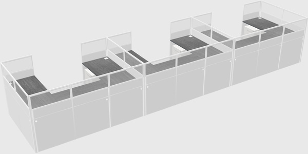 Cabine en u