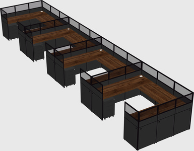 Cabine en u