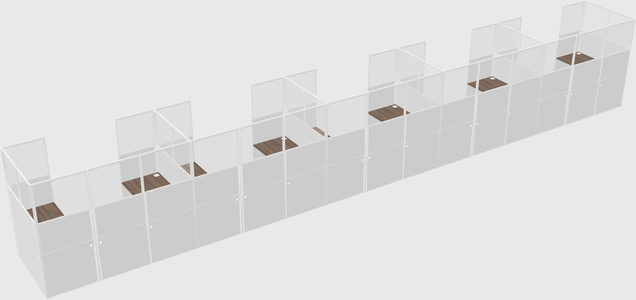 Cabine en u