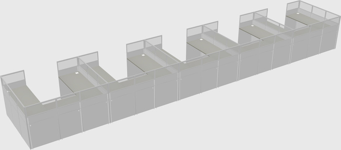 Cabine en u