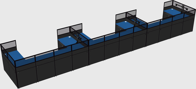 Cabine en u