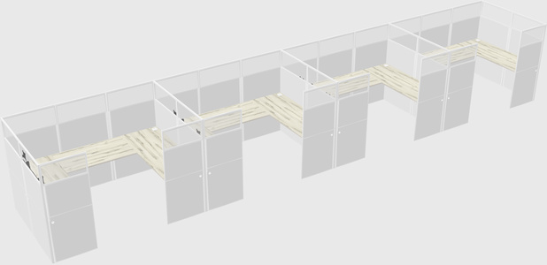 Cabine en u