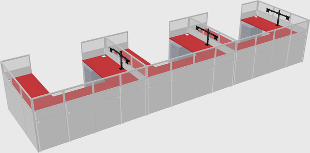 Cabine en u