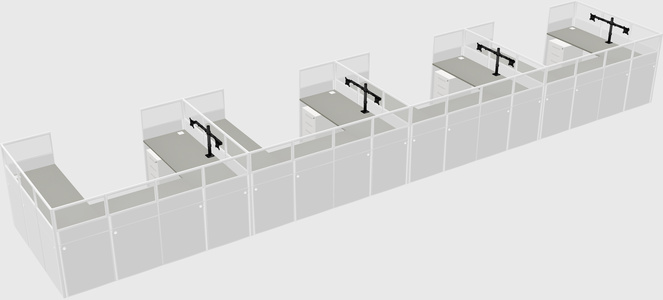 Cabine en u