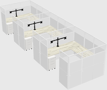 Cabine en u