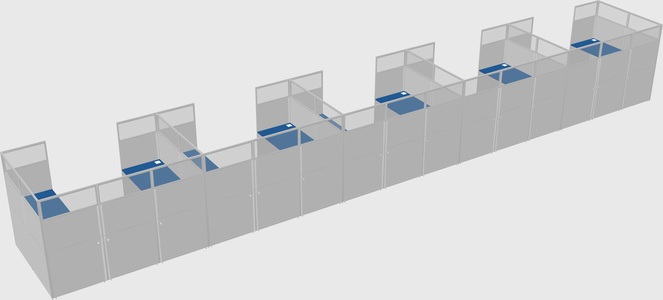 Cabine en u