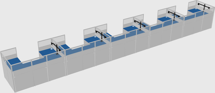 Cabine en u
