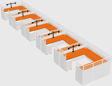 Cabine en u