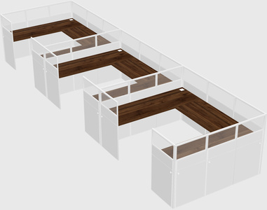 Cabine en u
