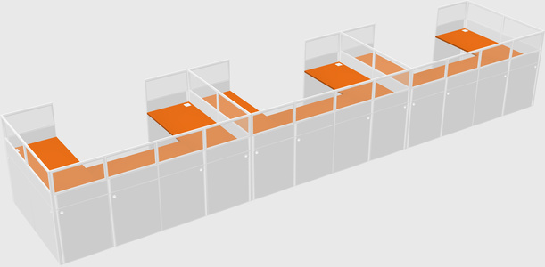 Cabine en u
