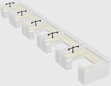 Cabine en u