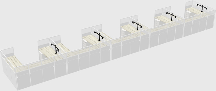 Cabine en u