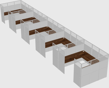 Cabine en u