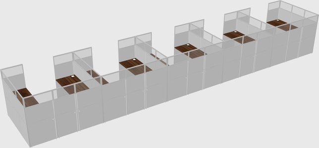 Cabine en u