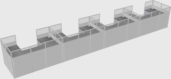 Cabine en u