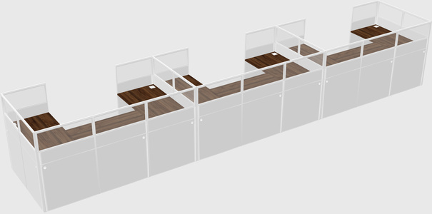 Cabine en u