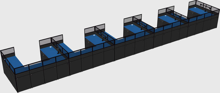 Cabine en u