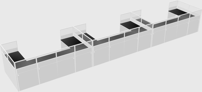 Cabine en u