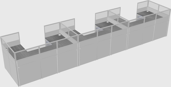 Cabine en u