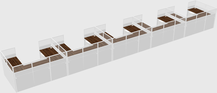 Cabine en u